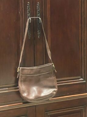 Coach brown leather purse